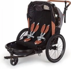 Bobike 2-in-1 Fietskar En Wandelwagen - Zwart/bruin -Fietsen Kortingswinkel 1200x1181 3