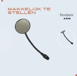 Fietsspiegel - Fietsspiegel EBike - Achteruitkijkspiegel - Flexibel - Flexibele Arm - Universele Verstelbare Fietsspiegel-Fiets Spiegel - Fietsspiegel Op Stuur - Electrische Fiets - -Fietsen Kortingswinkel 1200x1184 8