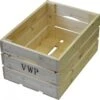 Vwp Fietskrat - Hout - 40 Liter- Naturel