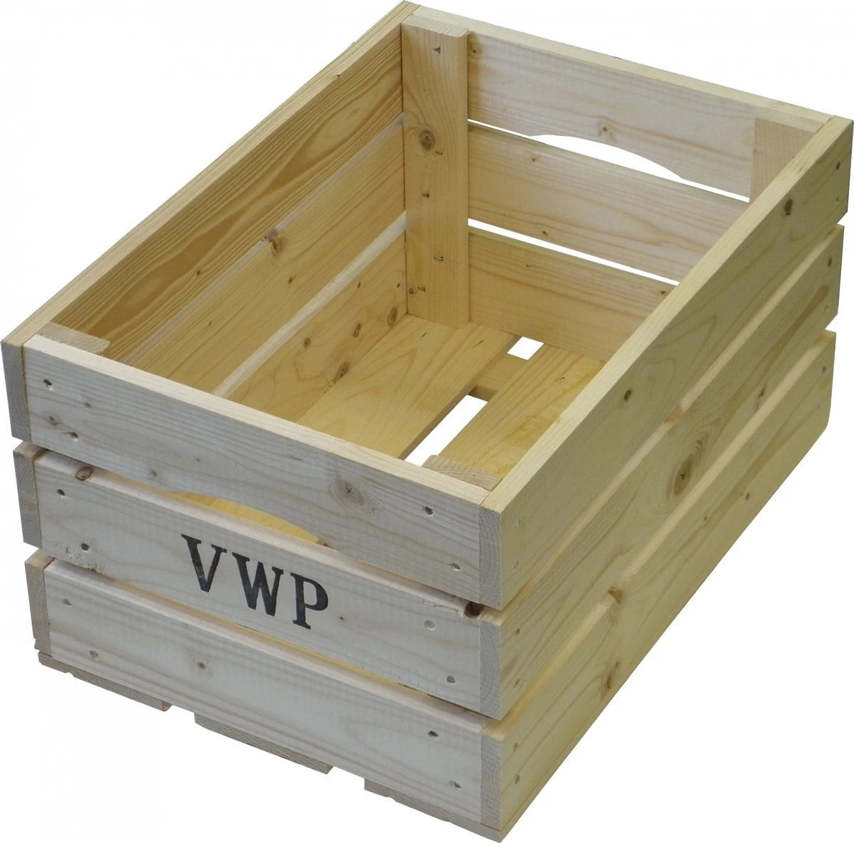 Vwp Fietskrat - Hout - 40 Liter- Naturel 1 Vwp Fietskrat - Hout - 40 Liter- Naturel