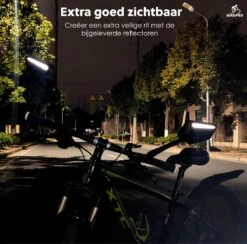 BikePro Verstelbare Fietsspiegel Set Incl. Reflectoren - Links & Rechts - Achteruitkijkspiegel Fiets - Geschikt Voor E Bike, Fiets, Motor, Step -Fietsen Kortingswinkel 1200x1186 10