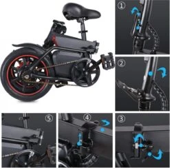 Windgoo B-20 Elektrische Vouwfiets - Snelheid 20 Km/h - 15 Km Bereik - Schijfremmen -Fietsen Kortingswinkel 1200x1187 6