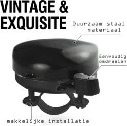 Fietsbel Zwart 5.5 Cm Stalen Fietsbel - Universele Fietsbel Zwart Hoorbare Klank. -Fietsen Kortingswinkel 1200x1190 6