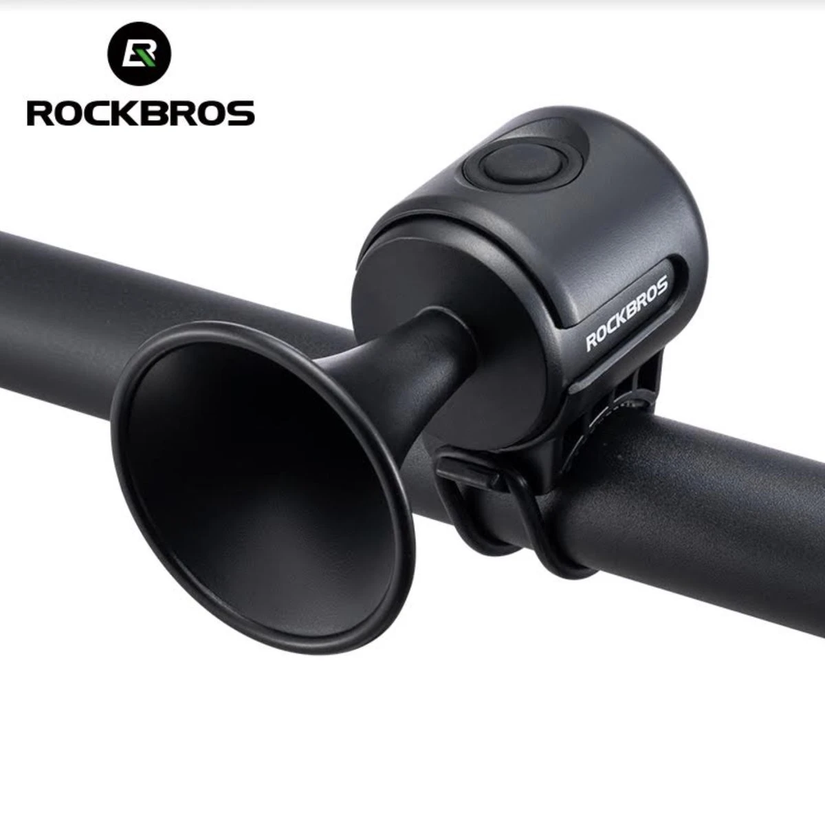 Rockbros Elektrische Fietshoorn - Fietsbellen - Fietstoeter - Zwart - Waterbestendig 1 Rockbros Elektrische Fietshoorn - Fietsbellen - Fietstoeter - Zwart - Waterbestendig