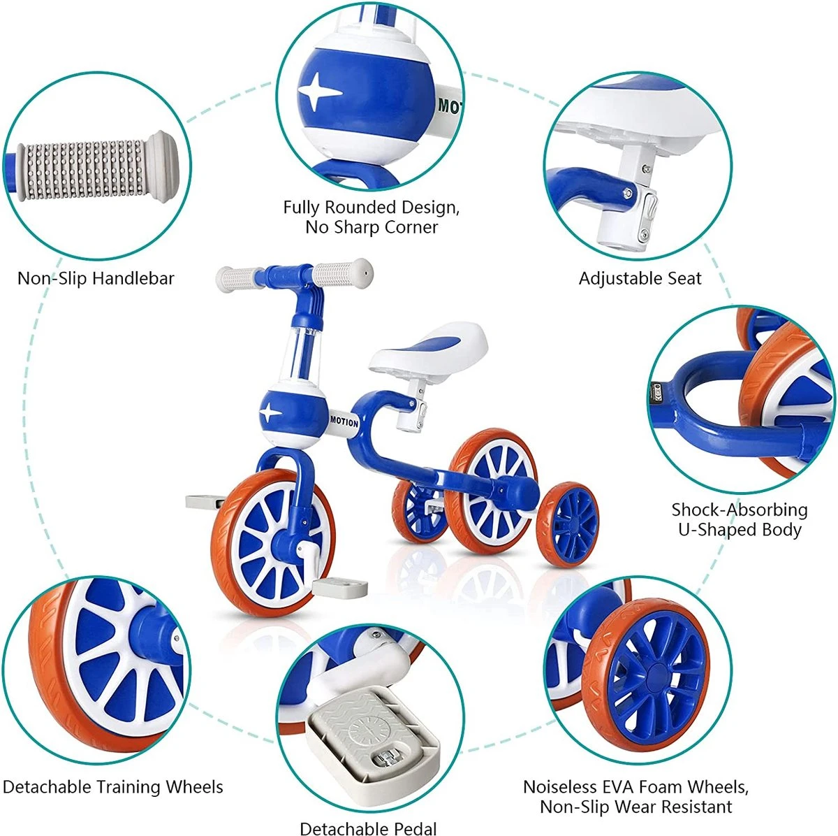 3 In 1 - Multifunctioneel Ombouwbare Kinderdriewieler - Kinder Trike - Peuterfiets - Kinder Fiets - Verstelbaar Zadel - Lichtgewicht - Lefvrije Banden -Ombouwbaar Tot Loopfiets, Driewieler, Tweewieler - Voor Kinderen Van 1-51 Jaar Roze 4 3 In 1 - Multifunctioneel Ombouwbare Kinderdriewieler - Kinder Trike - Peuterfiets - Kinder Fiets - Verstelbaar Zadel - Lichtgewicht - Lefvrije Banden -Ombouwbaar Tot Loopfiets, Driewieler, Tweewieler - Voor Kinderen Van 1-51 Jaar Roze - Afbeelding 4
