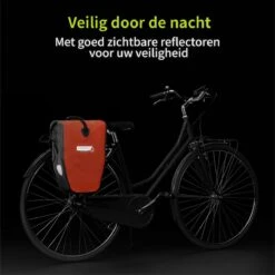 ACROPAQ Fietstas - Enkele, 25L, Waterdicht, Dragen Als Handtas En Schoudertas, Met Reflectoren - Ook Voor Elektrische Fietsen - Oranje -Fietsen Kortingswinkel 1200x1199 10