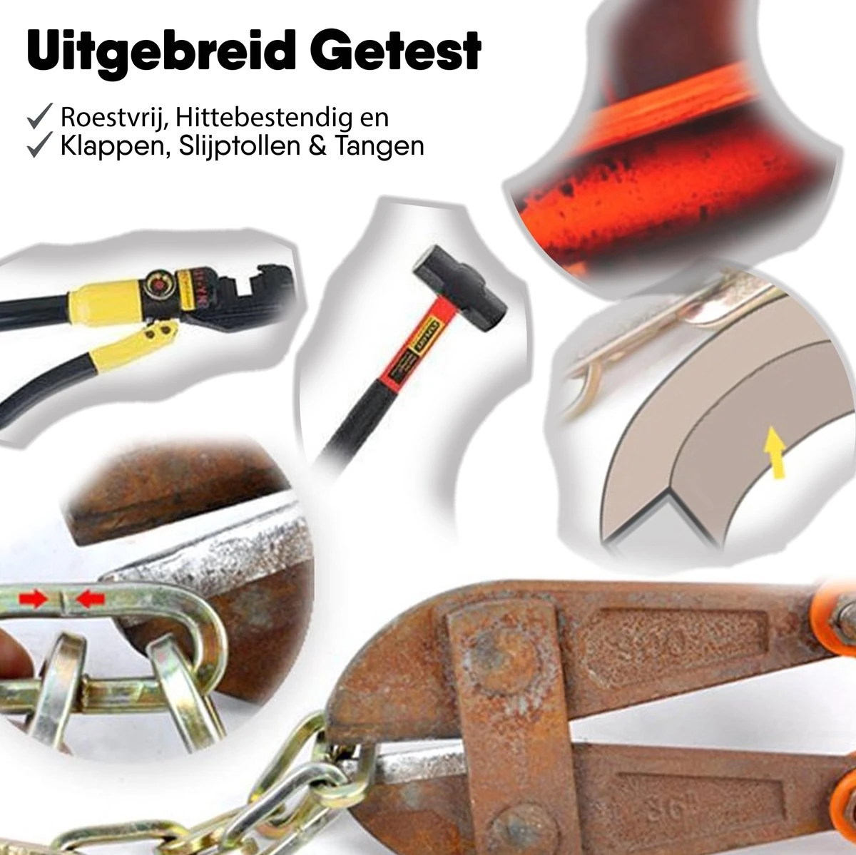 LLOCX Kettingslot Van 1 Meter + 2 Sleutels - 5mm Roestvrij Staal - 900gr. Aluminium - Krasvrij En Scheurvrij - Blauwe Sleeve - Sluiting Met Anti-Stofklep 5 LLOCX Kettingslot Van 1 Meter + 2 Sleutels - 5mm Roestvrij Staal - 900gr. Aluminium - Krasvrij En Scheurvrij - Blauwe Sleeve - Sluiting Met Anti-Stofklep - Afbeelding 5