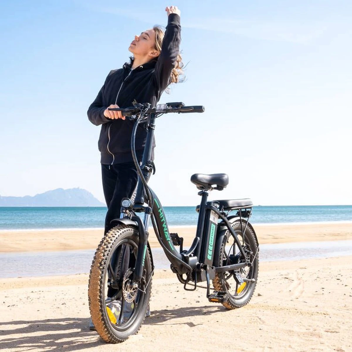 HITWAY Elektrische Fiets - E-Bike - 11,2Ah - 250 W - 20 Inch Fatbike 10 HITWAY Elektrische Fiets - E-Bike - 11,2Ah - 250 W - 20 Inch Fatbike - Afbeelding 10
