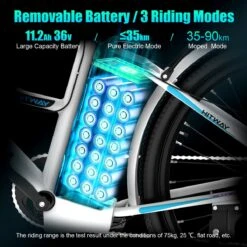 HITWAY Elektrische Fiets Voor Volwassenen | Ebikes Fietsen Stadsfiets | 250W 36V Motor | 7 VERSNELLINGSSYSTEE | 26 Inch - Wit -Fietsen Kortingswinkel 1200x1200 1049