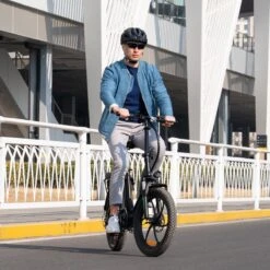 HITWAY E-Bike Elektrische Fiets 20 Inch Fat Tire E-Bicycle Vouwfiets, 250 W, 11,2 Ah Accu, Max. Bereik Tot 35-90 Km, Offroad-mountainbike Met Shimano 7-versnellingen, City EBike Met Slot,Groen Zwart -Fietsen Kortingswinkel 1200x1200 1051