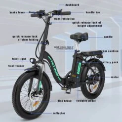 HITWAY E Bike Elektrische Fiets 20 Inch Dikke Band Opvouwbare Elektrische Fiets, 250W/36V/11,2Ah Batterij, Max. Bereik Tot 35-90km, Off-road Mountainbike Met Shimano 7 Versnellingen, Stad EBike Heren Dames -Fietsen Kortingswinkel 1200x1200 1069
