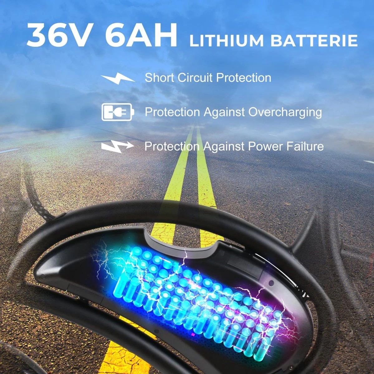 Merkloos Windgoo - B3 Pro V2 - Elektrische Long-Range E-Bike Met Trappers - E-bike - 25Km / H - Zwart 4 Merkloos Windgoo - B3 Pro V2 - Elektrische Long-Range E-Bike Met Trappers - E-bike - 25Km / H - Zwart - Afbeelding 4