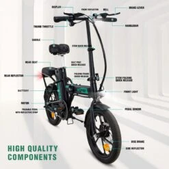 HITWAY Elektrische Fiets Met 36V 7.5Ah Verwijderbare Batterij, Bereik Tot 75 Km Lange Afstand Elektrische Fiets 16 Inch, 250W Achtermotor E-Citybike Holland Bike -Fietsen Kortingswinkel 1200x1200 1133