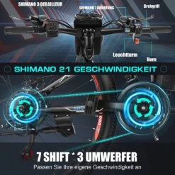 Myatu E-Bike 26-inch E-bike Voor Vrouwen En Mannen, Mountainbike Elektrische Fiets Met 36V 10.4AH Accu En Shimano 21 Versnellingen, 21 Versnellingen, Derailleur, 250 W 15 Myatu E-Bike 26-inch E-bike Voor Vrouwen En Mannen, Mountainbike Elektrische Fiets Met 36V 10.4AH Accu En Shimano 21 Versnellingen, 21 Versnellingen, Derailleur, 250 W -Fietsen Kortingswinkel 1200x1200 1139