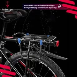 Mountainbike Bagagedrager En Spatbord - Fiets Rek Achter Met QR - Pro Sport Lights - MTB/ Racefiets Fietszadeldrager -Fietsen Kortingswinkel 1200x1200 1182