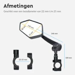 Dyken Fietsspiegel Links - Achteruitkijkspiegel Op Stuur - Fietsspiegel Ebike - Fiets Spiegel -Fietsen Kortingswinkel 1200x1200 1224