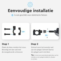 Dyken Fietsspiegel Links - Achteruitkijkspiegel Op Stuur - Fietsspiegel Ebike - Fiets Spiegel -Fietsen Kortingswinkel 1200x1200 1225
