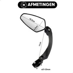 Esioh® Verstelbare Fietsspiegel Rechts Ebike Op Stuur - Achteruitkijkspiegel Fiets – Zijspiegel Fiets 360 ° Draaibaar - Zwart -Fietsen Kortingswinkel 1200x1200 1247