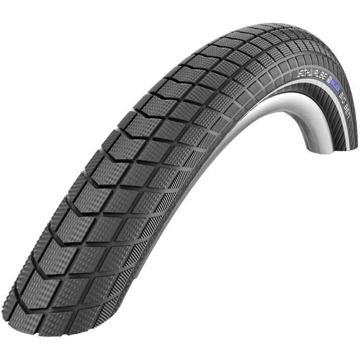 Schwalbe Buitenband - Big Ben Plus - 26 Inch X 2.15 - Zwart Reflecterend 1 Schwalbe Buitenband - Big Ben Plus - 26 Inch X 2.15 - Zwart Reflecterend