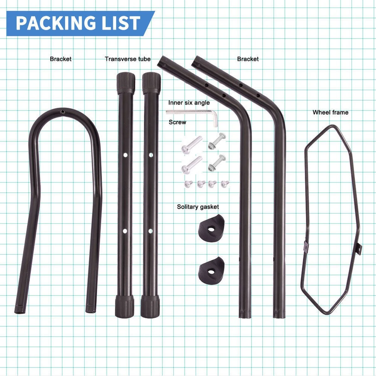 Merkloos Decopatent® Fietsenrek Voor Of Achterwiel - Fietsen Rek Racefiets, Mountainbike, Mtb Etc - Fietshouder - Achterwiel Standaard / Voorwiel Standaard - Bike Stand - Fietsstandaard Fietsen - Zwart 6 Merkloos Decopatent® Fietsenrek Voor Of Achterwiel - Fietsen Rek Racefiets, Mountainbike, Mtb Etc - Fietshouder - Achterwiel Standaard / Voorwiel Standaard - Bike Stand - Fietsstandaard Fietsen - Zwart - Afbeelding 6