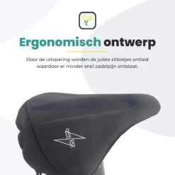 Voltano Luxe Gel Zadelhoes Fiets – Zwart – Met Uitsparing – Brede Fietszadels - 100% Waterdicht - Universele Zadeldek -Fietsen Kortingswinkel 1200x1200 1382