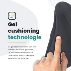 Voltano Luxe Gel Zadelhoes Fiets – Zwart – Met Uitsparing – Brede Fietszadels - 100% Waterdicht - Universele Zadeldek -Fietsen Kortingswinkel 1200x1200 1388