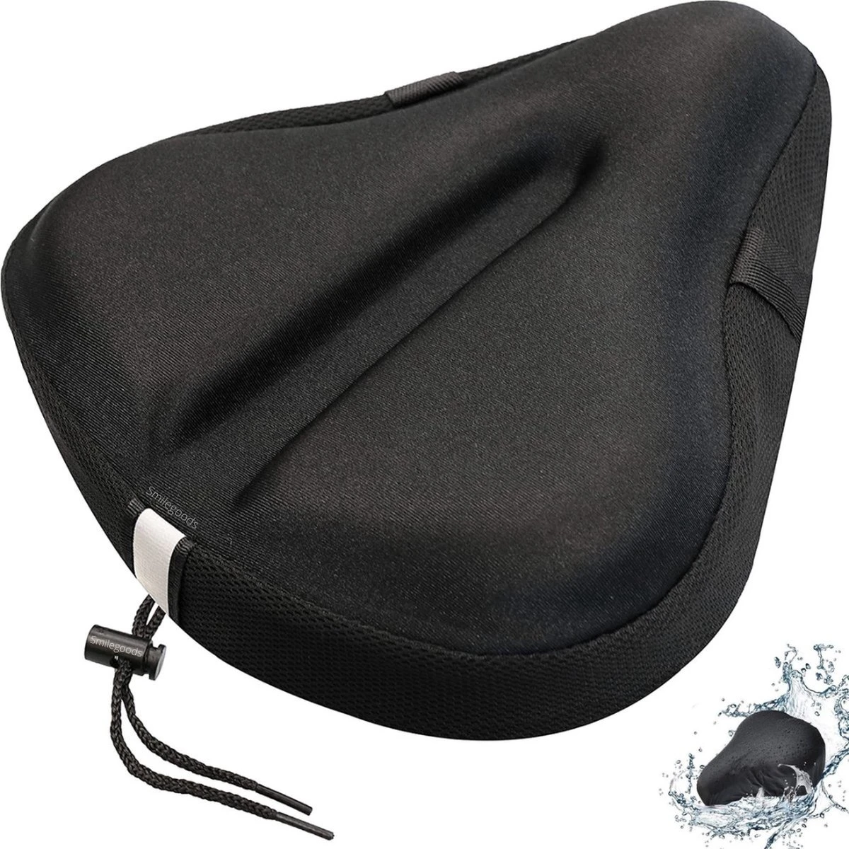 Smilegoods® Gel Zadelhoes Fiets 3D - Zadeldek - Zadelhoes Waterdicht - Zadeldek Fiets - Universeel Brede Zadels - Veiligheidsreflector Voor In Het Donker 1 Smilegoods® Gel Zadelhoes Fiets 3D - Zadeldek - Zadelhoes Waterdicht - Zadeldek Fiets - Universeel Brede Zadels - Veiligheidsreflector Voor In Het Donker