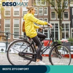 Deso All In One Fietszadel - Comfortabel Gel Zadel - Unisex - Zadelvering – Ergonomisch Design - Zwart -Fietsen Kortingswinkel 1200x1200 1492