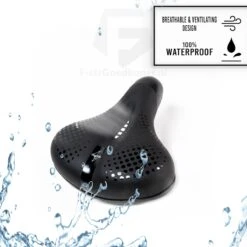 Voltano Pro Gel Fietszadel – Met Uitsparing – Zwart – Unisex - Inclusief Zadelstrop - Ergonomisch Gevormd - Elastomeer Vering -Fietsen Kortingswinkel 1200x1200 1526