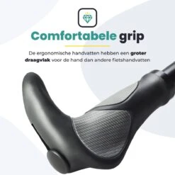 Voltano Ergonomisch Gevormde Fiets Handvatten Met Bar Ends - Handvat Eenvoudig Vastzetten Met Imbus - Incl. Bevestigingsmateriaal - Anti Plak Coating - Fietshandvatten Met Verhoogde Grip -Fietsen Kortingswinkel 1200x1200 1533