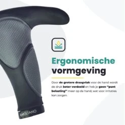 Voltano Ergonomisch Gevormde Fiets Handvatten Met Bar Ends - Handvat Eenvoudig Vastzetten Met Imbus - Incl. Bevestigingsmateriaal - Anti Plak Coating - Fietshandvatten Met Verhoogde Grip -Fietsen Kortingswinkel 1200x1200 1536