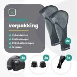 Voltano Ergonomisch Gevormde Fiets Handvatten - Handvat Eenvoudig En Stevig Vastzetten Met Imbus - Inclusief Bevestigingsmateriaal - Anti Plak Coating - Verhoogde Grip Fietshandvatten -Fietsen Kortingswinkel 1200x1200 1552
