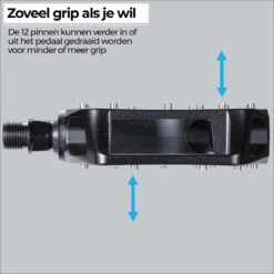 BBB Cycling MountainHigh Set Fietspedalen MTB - Platformpedalen - Antislip Mountainbike Pedalen - Mat Zwart - BPD-32 -Fietsen Kortingswinkel 1200x1200 1559