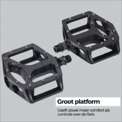 BBB Cycling MountainHigh Set Fietspedalen MTB - Platformpedalen - Antislip Mountainbike Pedalen - Mat Zwart - BPD-32 -Fietsen Kortingswinkel 1200x1200 1562