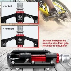 Zacro Mountainbike Pedalen - Aluminium Antislip Duurzame Fietspedalen - Ultrasterk Kleurrijk - CNC Gefreesd 3 Lager Anodiserende Fietspedalen - Voor BMX/MTB Racefiets 9/16" -Fietsen Kortingswinkel 1200x1200 1566