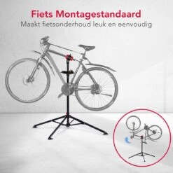 LifeGoods Fiets Montagestandaard - Fietsreparatie Racefiets / MTB - Incl. Stuurhouder - Zwart/Rood 15 LifeGoods Fiets Montagestandaard - Fietsreparatie Racefiets / MTB - Incl. Stuurhouder - Zwart/Rood -Fietsen Kortingswinkel 1200x1200 180
