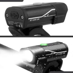 Lovnix - Oplaadbare Fietslamp LED Verlichting Set - USB Oplaadbaar - Fietslicht Met LED Lamp - Voor- En- Achter Licht - Regenbestendig - Geschikt Voor Mountainbike Fietsen Wandelen Speleologie -Fietsen Kortingswinkel 1200x1200 216