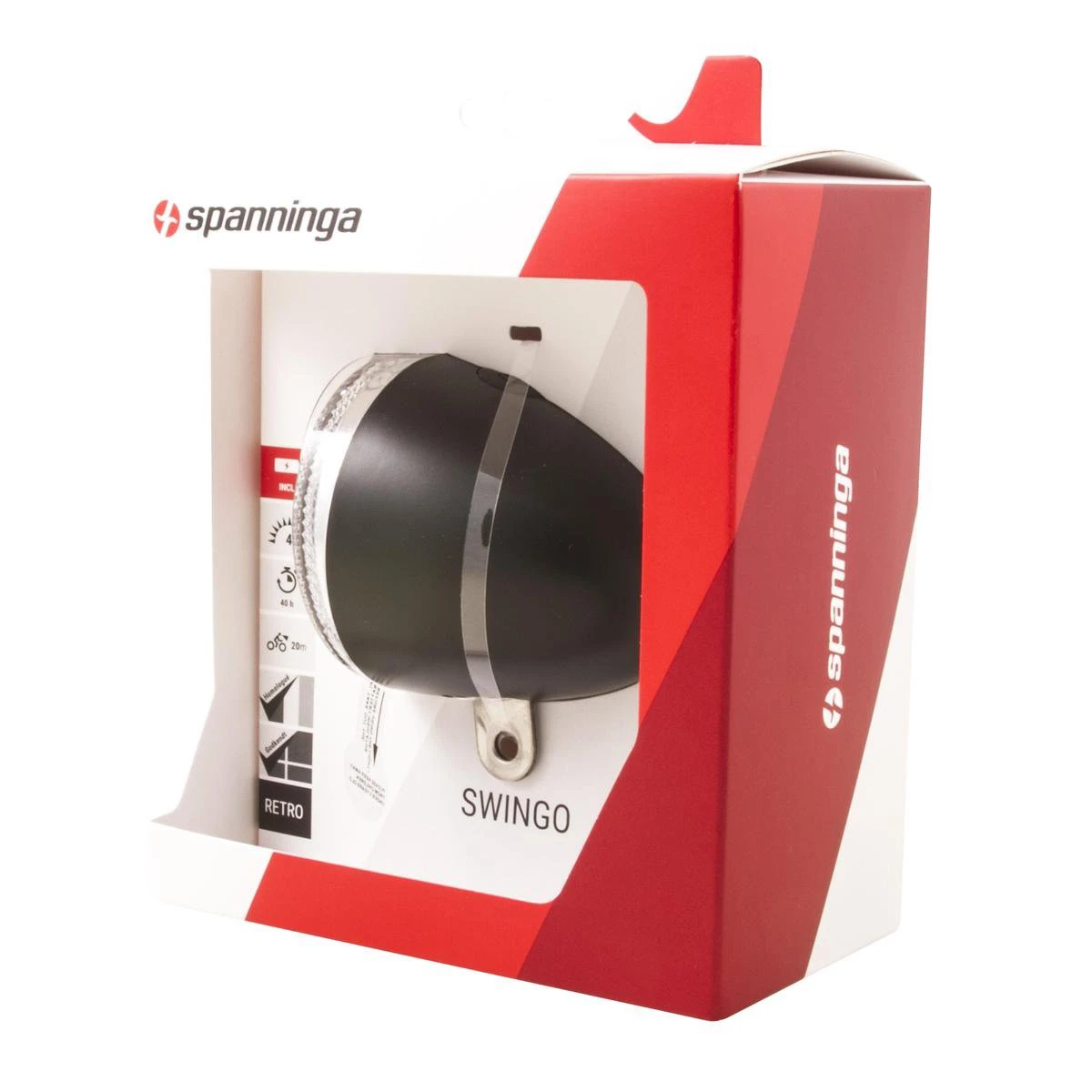 Spanninga Swingo Fiets Koplamp - 4 Lux - Batterij 6 Spanninga Swingo Fiets Koplamp - 4 Lux - Batterij - Afbeelding 6