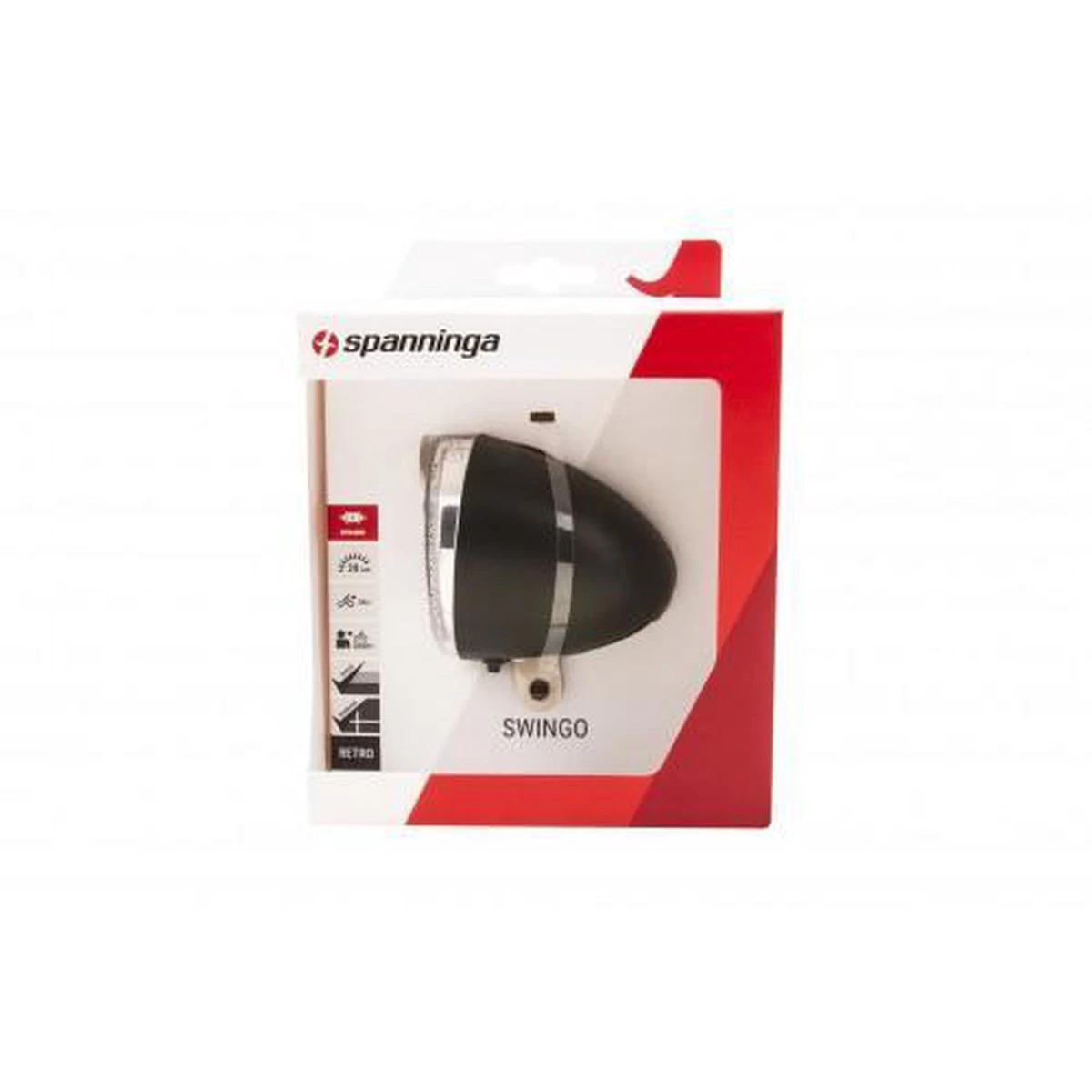 Spanninga Swingo Fiets Koplamp - 4 Lux - Batterij 7 Spanninga Swingo Fiets Koplamp - 4 Lux - Batterij - Afbeelding 7