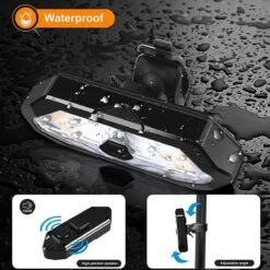 GoShops FY-1820 - Richtingaanwijzer Fiets - Knipperlichting - Fietsverlichting - LED - USB Oplaadbaar - Waterbestendig - Afstandsbediening - Draadloos - Verstelbaar - Achterlicht Fiets -Fietsen Kortingswinkel 1200x1200 250