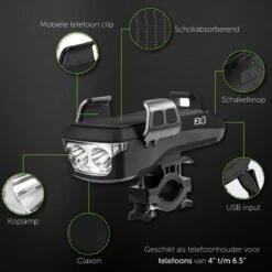 4-in-1 Fietslamp Voorlicht Mét Telefoonhouder - USB Oplaadbaar - Met Powerbank én Toeter - Racefiets Verlichting - Fietslicht Voorlicht Usb Oplaadbaar - Fietsverlichting Set - Licht Voor Fiets - Bike Light 10 4-in-1 Fietslamp Voorlicht Mét Telefoonhouder - USB Oplaadbaar - Met Powerbank én Toeter - Racefiets Verlichting - Fietslicht Voorlicht Usb Oplaadbaar - Fietsverlichting Set - Licht Voor Fiets - Bike Light -Fietsen Kortingswinkel 1200x1200 308