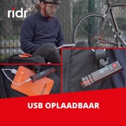 RIDR Achterlicht Fiets - USB Oplaadbaar LED - Fietsverlichting Met Laser - Waterdicht -Fietsen Kortingswinkel 1200x1200 318