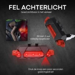 Rebela | Fietsverlichting Usb Oplaadbaar | Voorlicht En Achterlicht | Fietslamp LED | Fietsverlichting Set | Mountainbike -Fietsen Kortingswinkel 1200x1200 329