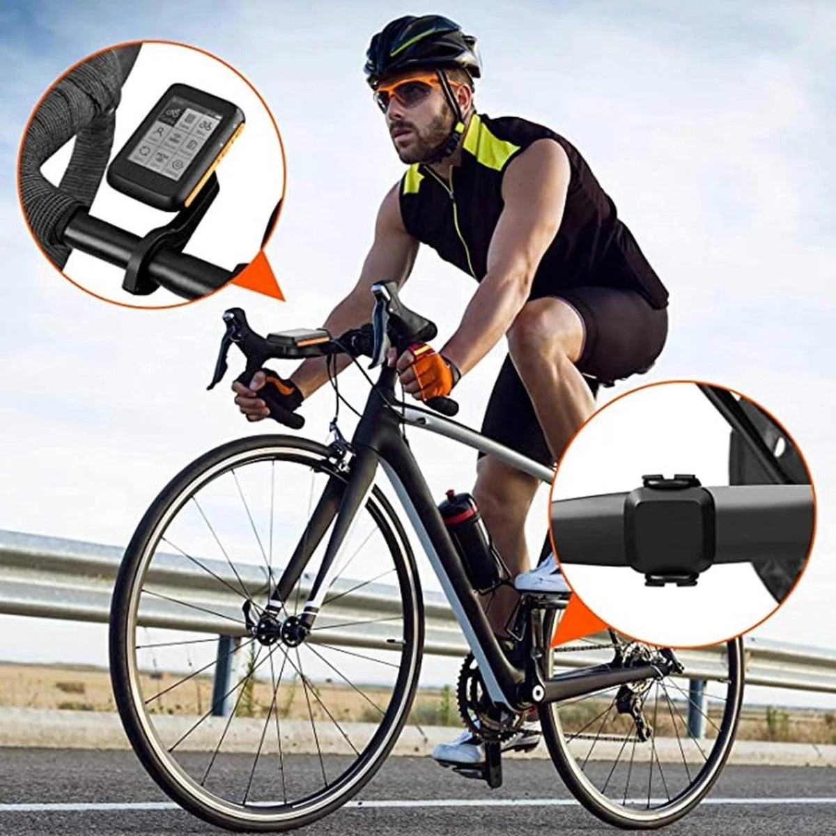 LHP BC200 Fietscomputer Draadloos 3-in-1 Bundel - Hartslagmeter Borstband - Cadanssensor - Kilometerteller GPS - 80+ Functies - 2.4 Inch LCD Scherm - Bluetooth & ANT+ 6 LHP BC200 Fietscomputer Draadloos 3-in-1 Bundel - Hartslagmeter Borstband - Cadanssensor - Kilometerteller GPS - 80+ Functies - 2.4 Inch LCD Scherm - Bluetooth & ANT+ - Afbeelding 6