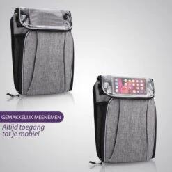 Levevis: Fietstas En Schoudertas Met Smartphonehouder - Waterbestendige Stuurtas Fiets Mobielhouder Fiets - Stuurtas Enkel - Frame - Elektrische Fiets - Racefiets - Fiets Tas Stuur - 6,4 Liter - 6,7 Inch Mobielhouder. -Fietsen Kortingswinkel 1200x1200 367