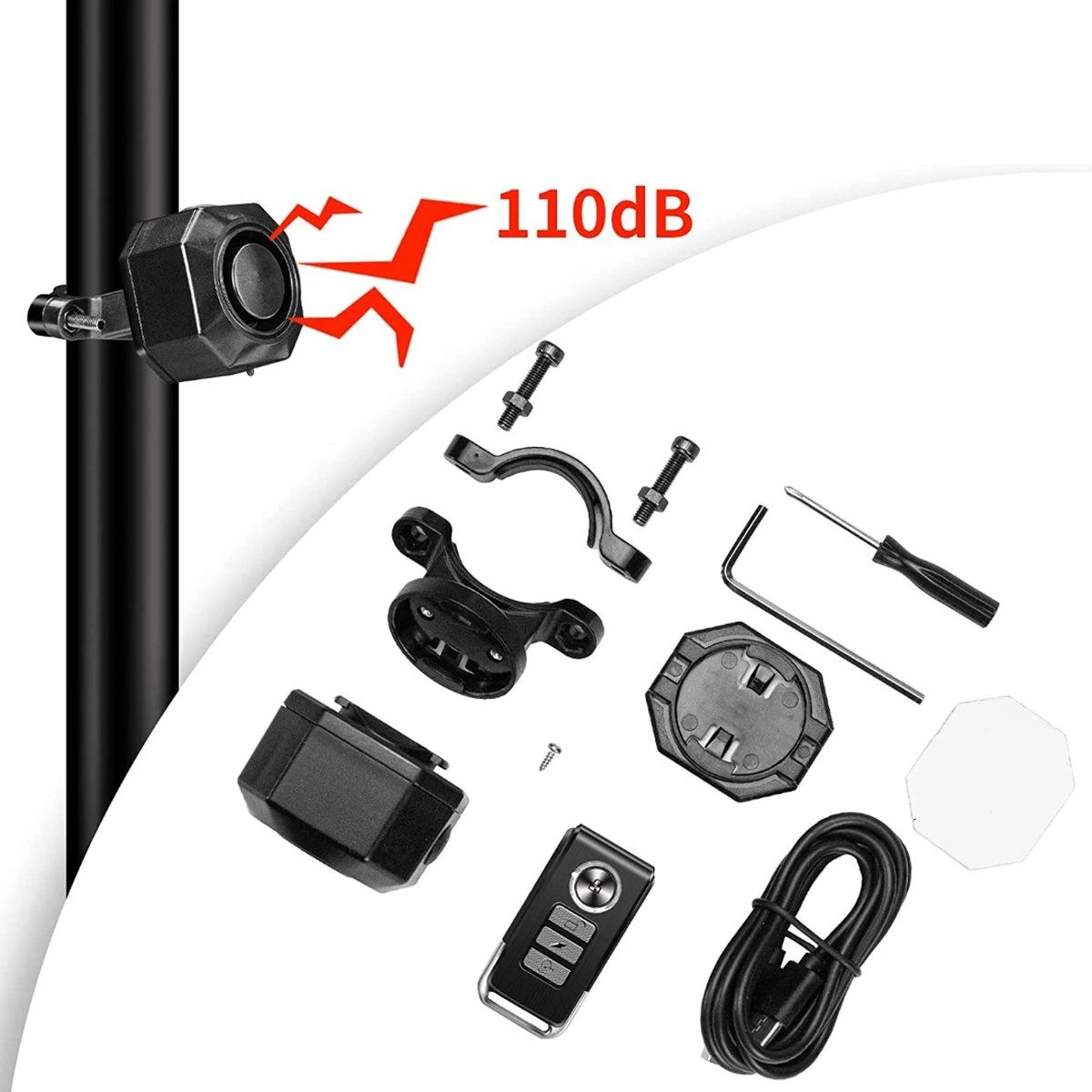 Onirique - Fiets Alarm Systemen - Fiets Alarm - Anti Diefstal - Met Afstandsbediening - Scooter Slot - Draadloos - USB-C Waterdicht - Motorfiets - Bike - Tracker - Anti-Theft - Vibratie - Scooter - Alarm Systeem - Fiets Alarm 2 Onirique - Fiets Alarm Systemen - Fiets Alarm - Anti Diefstal - Met Afstandsbediening - Scooter Slot - Draadloos - USB-C Waterdicht - Motorfiets - Bike - Tracker - Anti-Theft - Vibratie - Scooter - Alarm Systeem - Fiets Alarm - Afbeelding 2