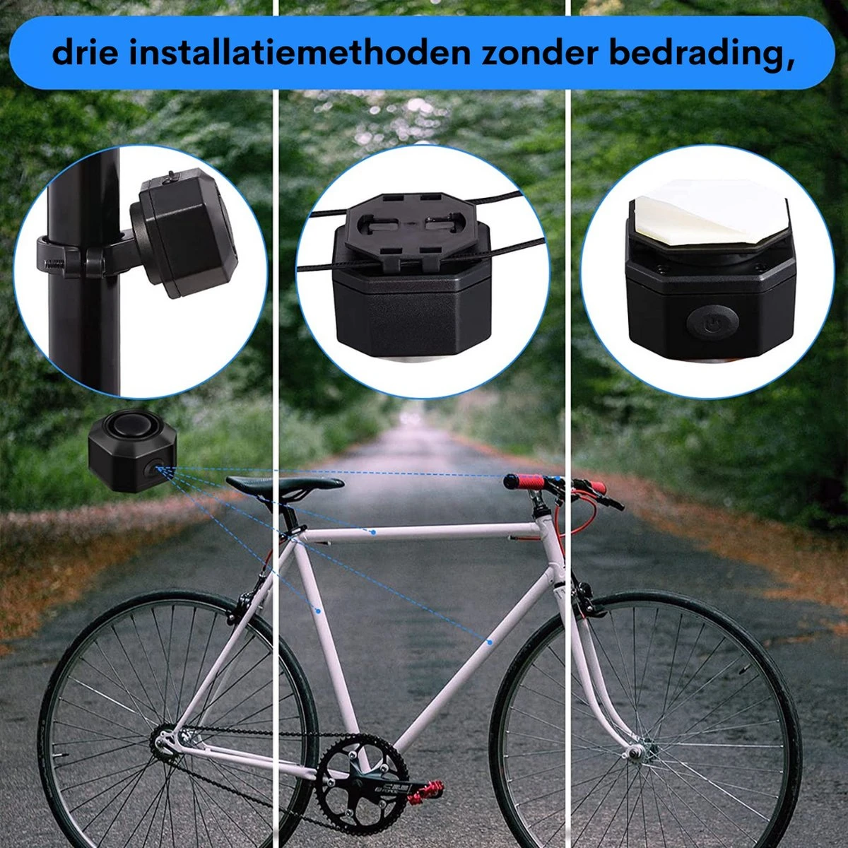 Onirique - Fiets Alarm Systemen - Fiets Alarm - Anti Diefstal - Met Afstandsbediening - Scooter Slot - Draadloos - USB-C Waterdicht - Motorfiets - Bike - Tracker - Anti-Theft - Vibratie - Scooter - Alarm Systeem - Fiets Alarm 4 Onirique - Fiets Alarm Systemen - Fiets Alarm - Anti Diefstal - Met Afstandsbediening - Scooter Slot - Draadloos - USB-C Waterdicht - Motorfiets - Bike - Tracker - Anti-Theft - Vibratie - Scooter - Alarm Systeem - Fiets Alarm - Afbeelding 4