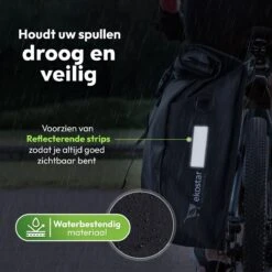 Ekostar® Enkele Fietstas - Rolltop - 19 Liter - E-Bikes - Zwart -Fietsen Kortingswinkel 1200x1200 413