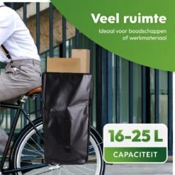 Ekostar® Enkele Fietstas - Rolltop - 19 Liter - E-Bikes - Zwart -Fietsen Kortingswinkel 1200x1200 415