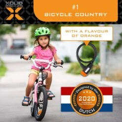 Xolid Kabelslot Met 2x Sleutel - [Kinderfiets] Compact (Kort) Fietsslot Uit Stevige Staalkabel - Gebruik Slot Met Fiets - Alternatief Voor Ketting Ringslot Cijferslot Vouwslot Beugelslot - Lengte 65CM Dikte 10MM - Zwart Oranje -Fietsen Kortingswinkel 1200x1200 442